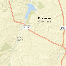 Lutuhyns’kyy Rayon Street Map