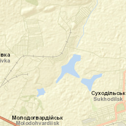 Molodohvardiys’k Street Map