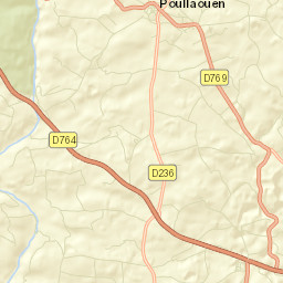 Poullaouen Street Map