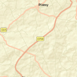 Plémy Street Map