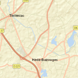 Tinténiac Street Map