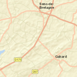 Sens-de-Bretagne Street Map