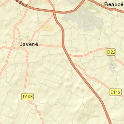 Beaucé Street Map