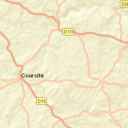 Courcité Street Map