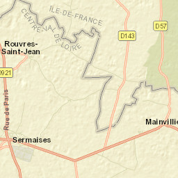 Sermaises Street Map