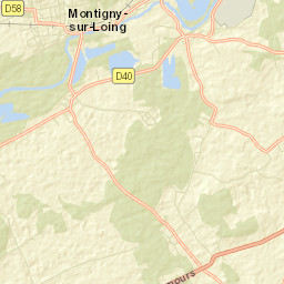 Montigny-sur-Loing Street Map