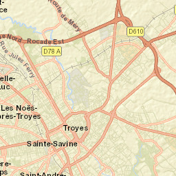 Pont-Sainte-Marie Street Map