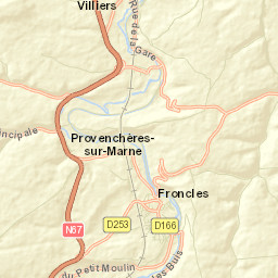 Froncles Street Map