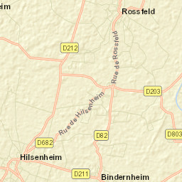 Hilsenheim Street Map