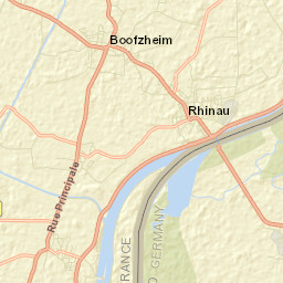 Rhinau Street Map