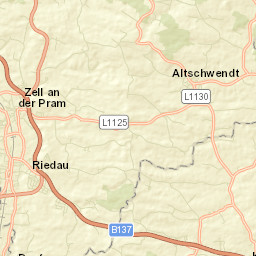 Zell an der Pram Street Map