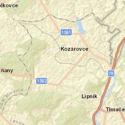 Tlmače Street Map
