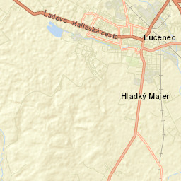 Lučenec Street Map