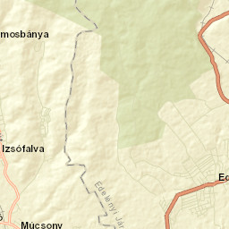 Izsófalva Street Map