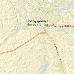 Novoukrayinka Street Map