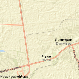 Myrnohrad Street Map