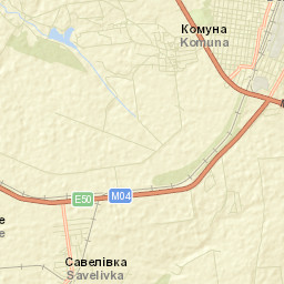 Debal’tseve Street Map
