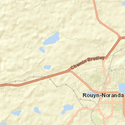 Rouyn-Noranda Street Map