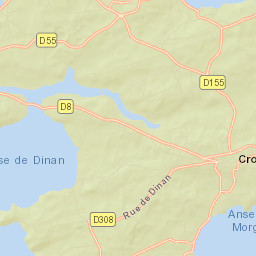 Crozon Street Map