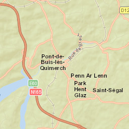 Lopérec Street Map