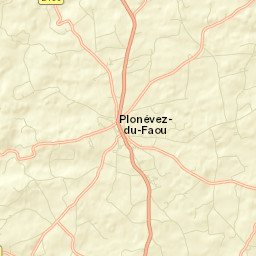 Plonévez-du-Faou Street Map