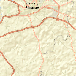 Carhaix-Plouguer Street Map