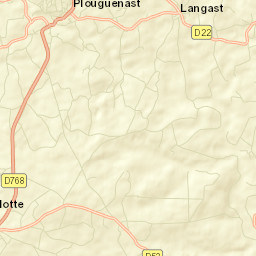 Plouguenast Street Map