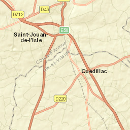Quédillac Street Map