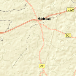 Médréac Street Map