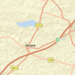 Gosné Street Map