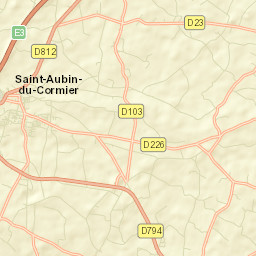 Saint-Aubin-du-Cormier Street Map