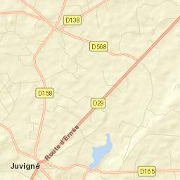 Juvigné Street Map