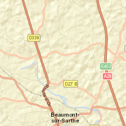 Beaumont-sur-Sarthe Street Map