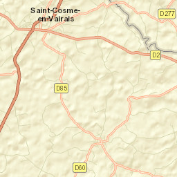 Saint-Cosme-en-Vairais Street Map