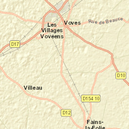 Voves Street Map