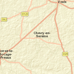 Voulx Street Map