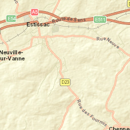 Estissac Street Map