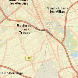 Buchères Street Map