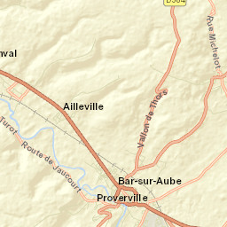 Bar-sur-Aube Street Map