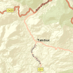 Taintrux Street Map