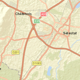 Sélestat Street Map