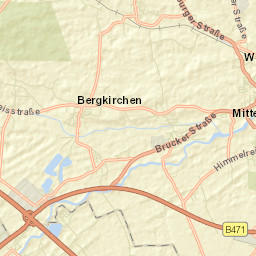 Bergkirchen Street Map