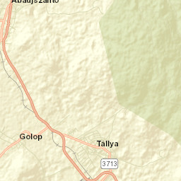 Tállya Street Map