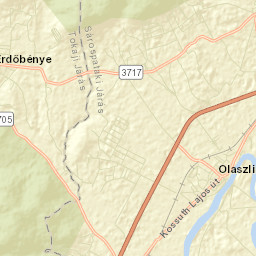 Olaszliszka Street Map