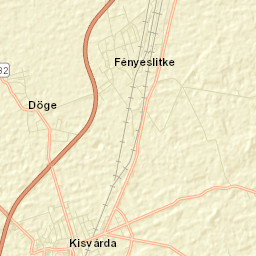 Fényeslitke Street Map