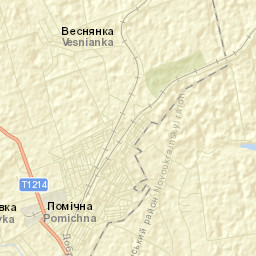 Pomichna Street Map