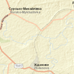 Surs’ko-Mykhaylivka Street Map