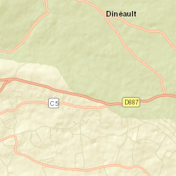 Dinéault Street Map