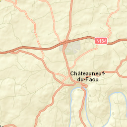 Châteauneuf-du-Faou Street Map