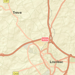 Trévé Street Map
